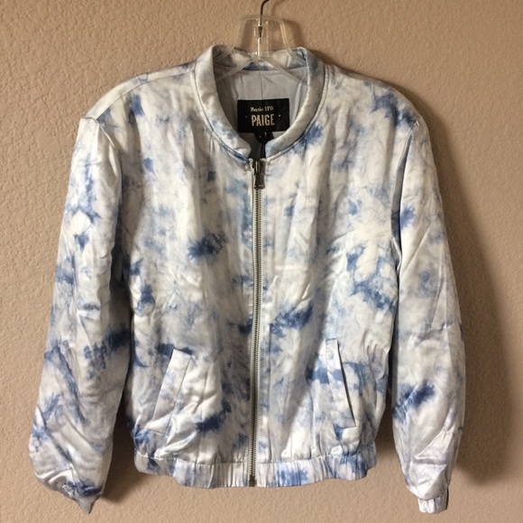 PAIGE “Forever And Ever” silk bomber jacket - Picture 6 of 8